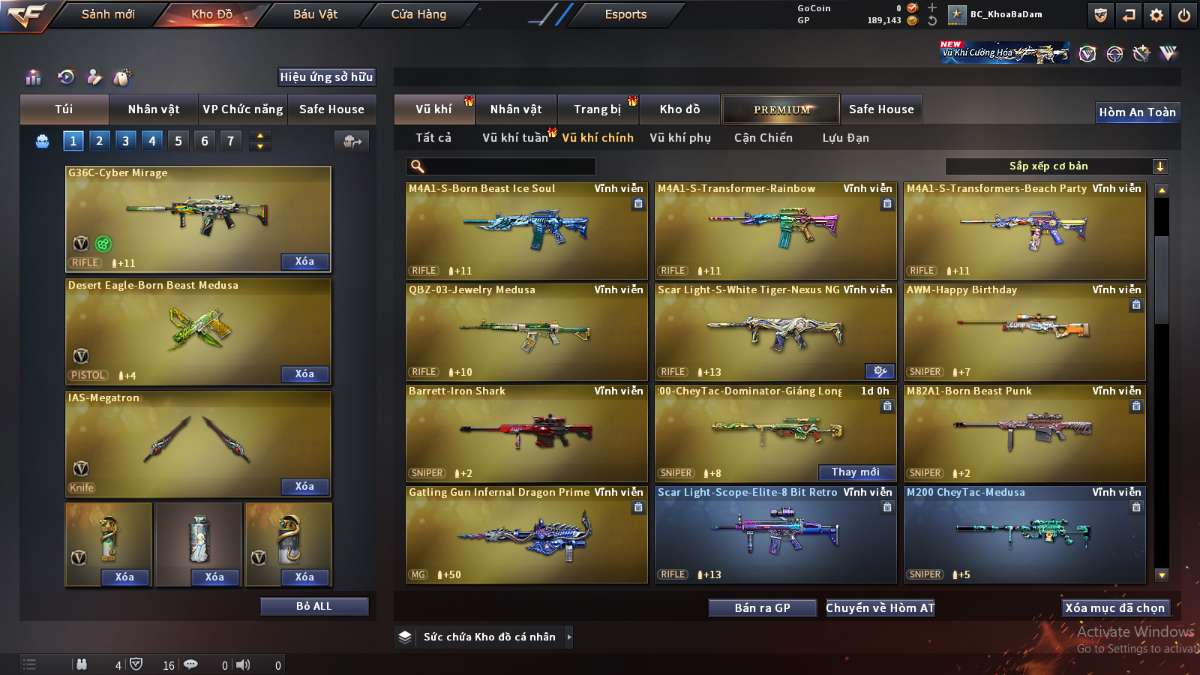 shop acc cf uy tin gia re